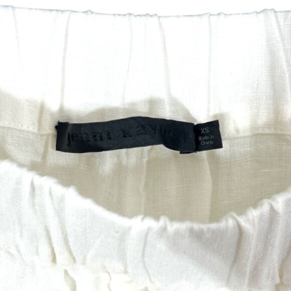 Jenni Kayne Logan Linen Pants White Size XS Pre-Loved - Picture 3 of 5